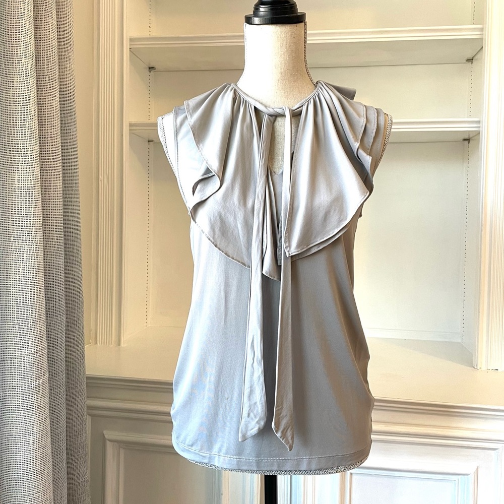 Banana Republic Sleeveless Jersey Top Grey size S